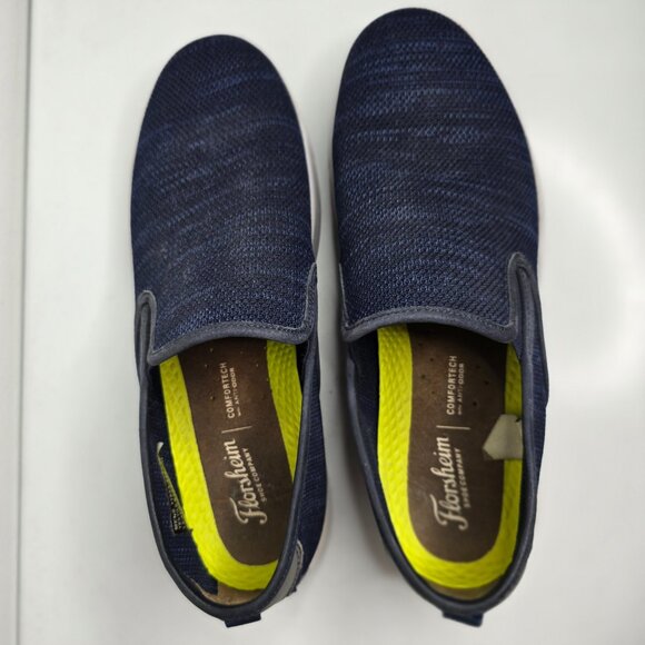 Florsheim Comfortech Shoes Size 12 M Crossover Knit Slip on Blue Casual 11973